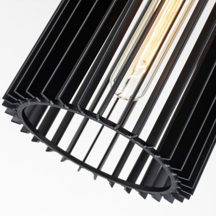 Quintiesse - Taklampa på stång LINARA 1xE27/60W/230V Ø 15,2 cm svart/guld