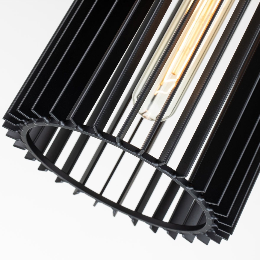 Quintiesse - Taklampa på stång LINARA 1xE27/60W/230V Ø 15,2 cm svart/guld