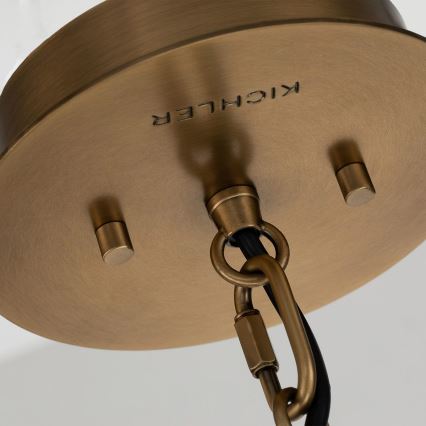 Quintiesse - Taklampa på stång LINARA 1xE27/60W/230V Ø 15,2 cm svart/guld
