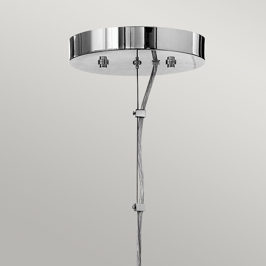 Quintiesse - MONDO LED-pendellampa med kabelupphängning 8xG9/3W/230V Ø 71,3 cm blank krom