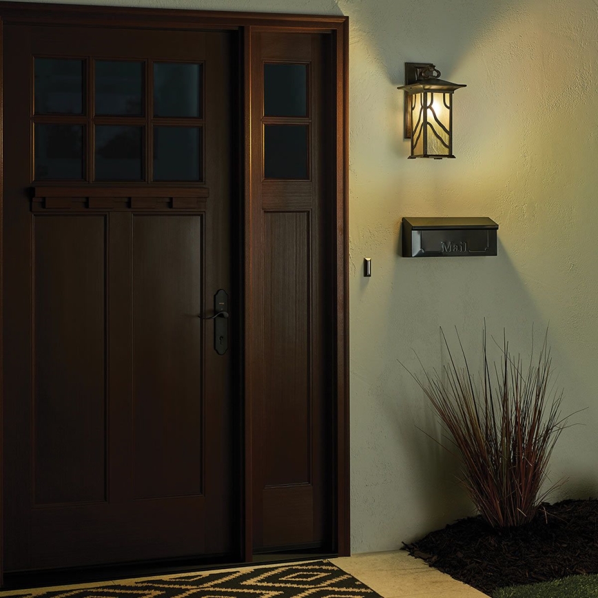 Quintiesse - Utomhusvägglampa MORRIS L 1xE27/60W/230V IP44 i brons