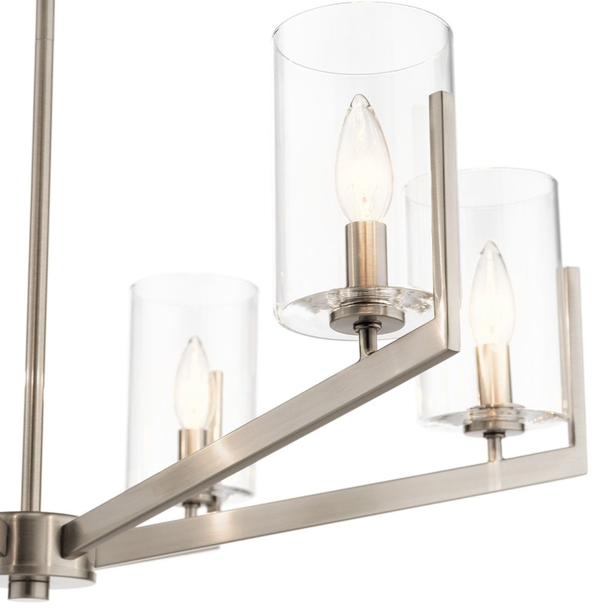 Quintiesse - Stångmonterad taklampa NYE 6xE14/40W/230V Ø 71,1 cm mattkrom