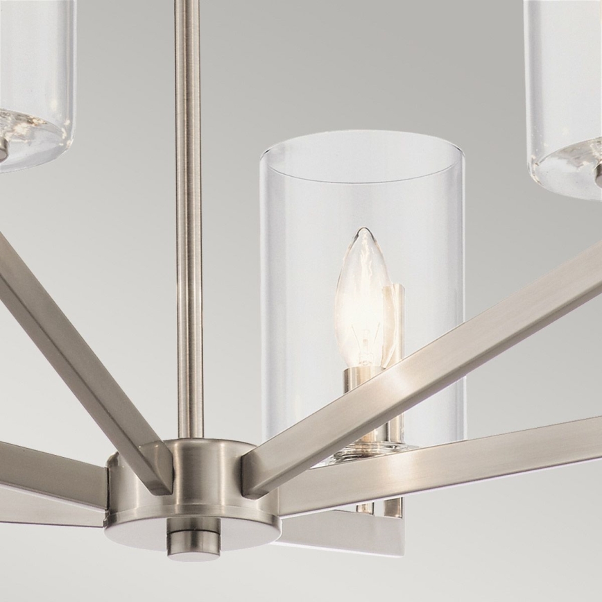 Quintiesse - Stångmonterad taklampa NYE 6xE14/40W/230V Ø 71,1 cm mattkrom