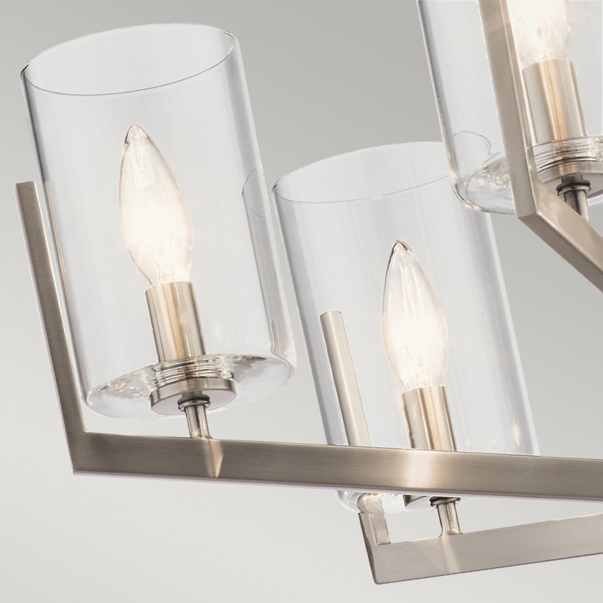 Quintiesse - Stångmonterad taklampa NYE 6xE14/40W/230V Ø 71,1 cm mattkrom