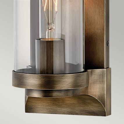Quintiesse - Utomhusväggarmatur PEARSON M 1xE27/60W/230V IP44 brons
