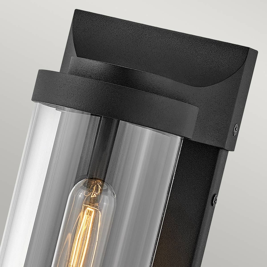 Quintiesse - Utomhusvägglampa PEARSON M 1xE27/60W/230V IP44 svart
