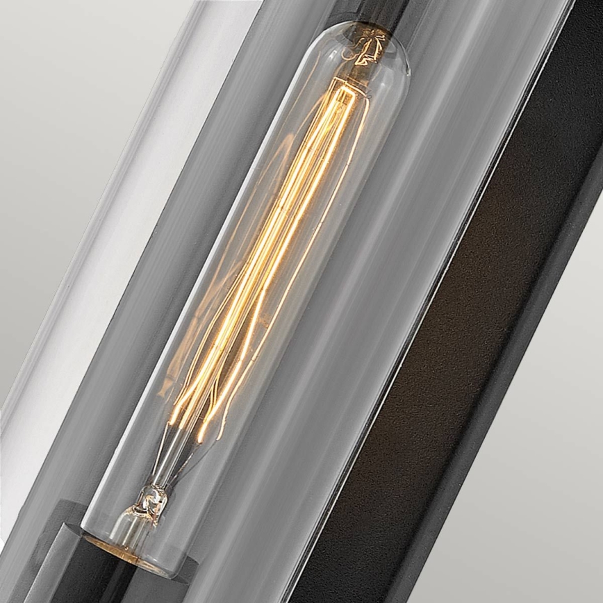 Quintiesse - Utomhusvägglampa PEARSON M 1xE27/60W/230V IP44 svart