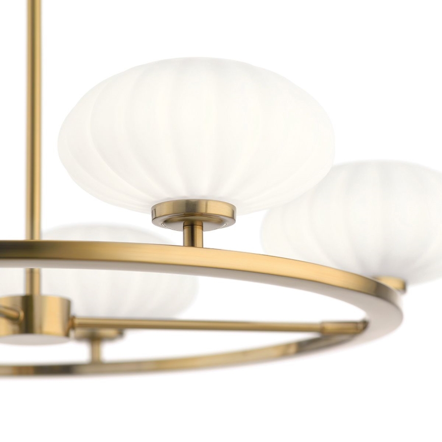 Quintiesse - LED badrumstaklampa på stång PIM 5xG9/3W/230V Ø 71,1 cm IP44 guldfinish