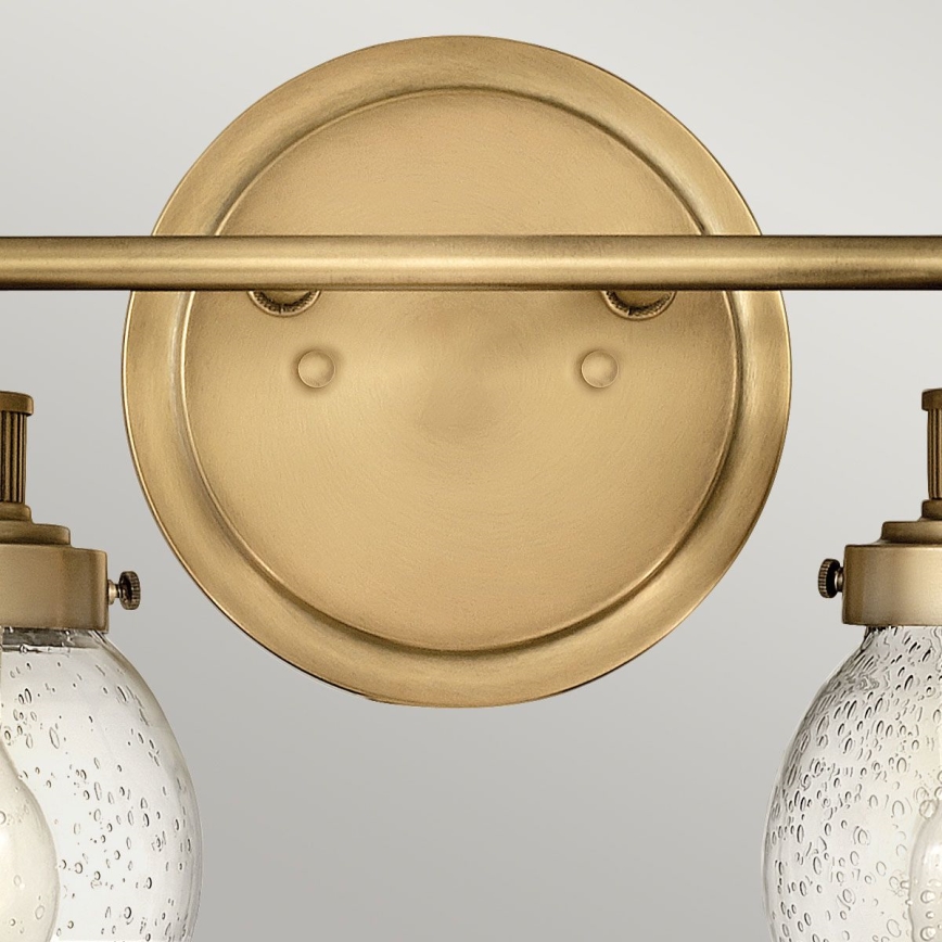 Quintiesse - Badrumsvägglampa POPPY 2xE27/60W/230V IP44 guldig
