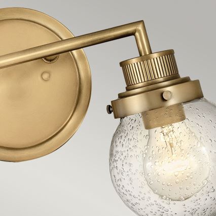 Quintiesse - Badrumsvägglampa POPPY 2xE27/60W/230V IP44 guldig