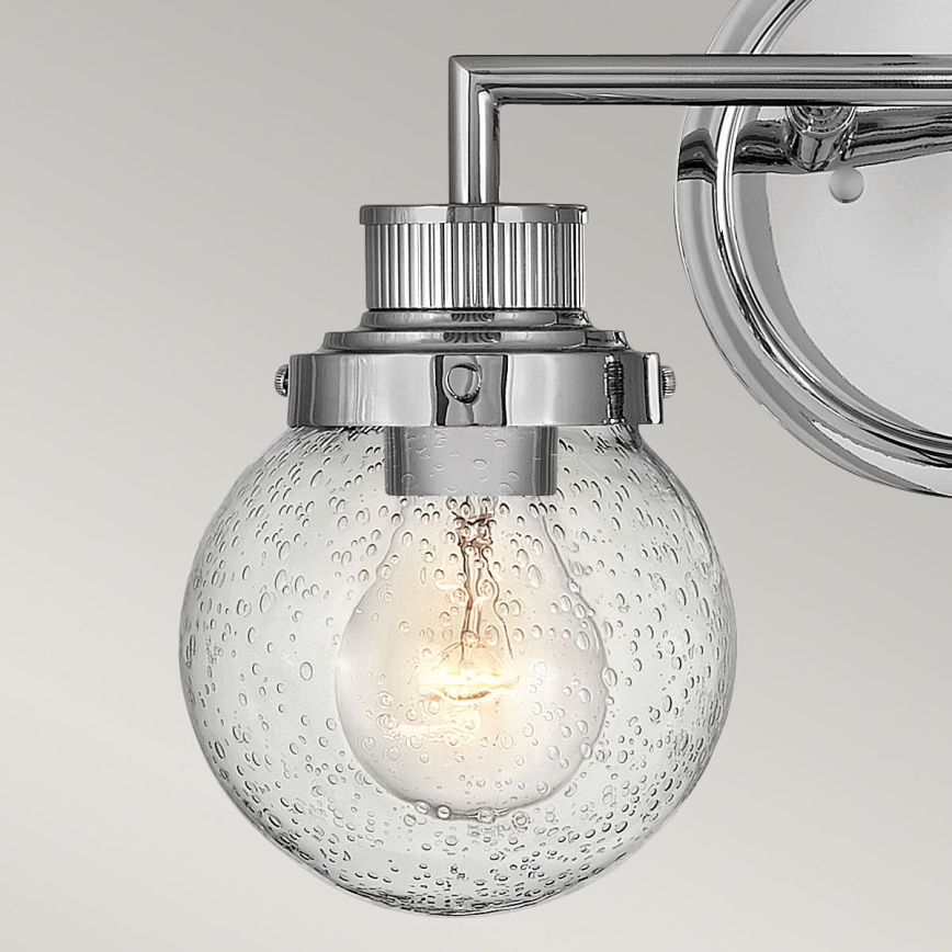 Quintiesse - Badrumsvägglampa POPPY 2xE27/60W/230V IP44 blank krom