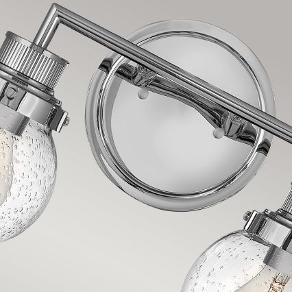 Quintiesse - Badrumsvägglampa POPPY 2xE27/60W/230V IP44 blank krom