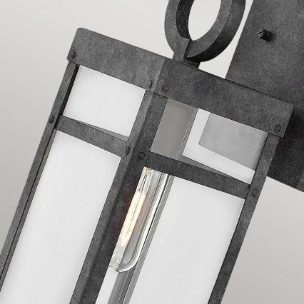Quintiesse - Utomhusvägglampa PORTER M 1xE27/60W/230V IP44 svart