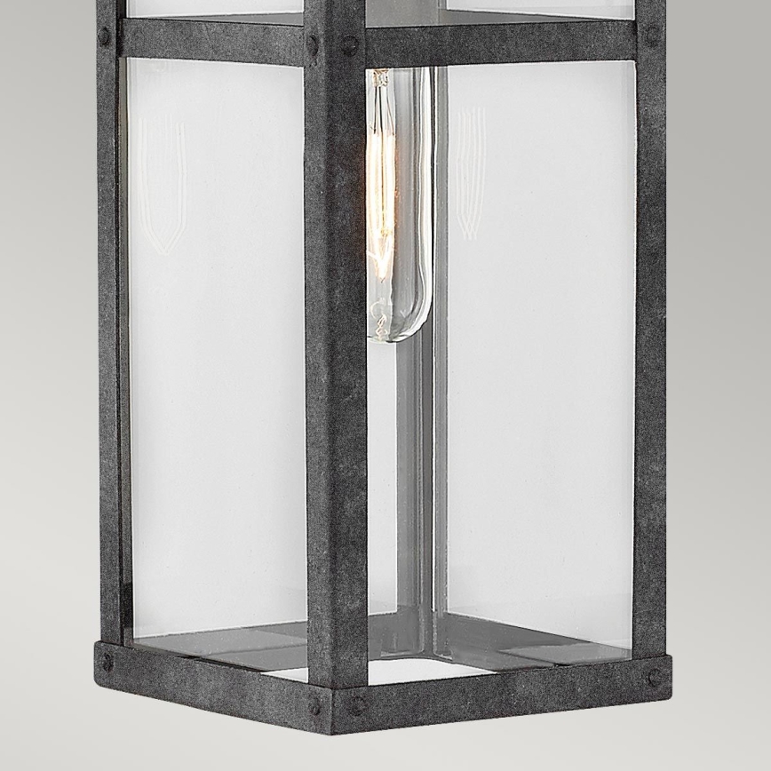 Quintiesse - Utomhusvägglampa PORTER M 1xE27/60W/230V IP44 svart