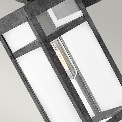 Quintiesse - Utomhusvägglampa PORTER M 1xE27/60W/230V IP44 svart