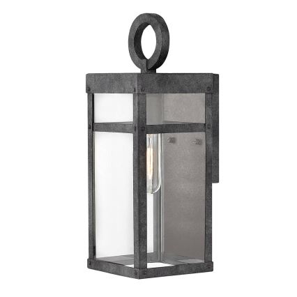 Quintiesse - Utomhusvägglampa PORTER S 1xE27/60W/230V IP44 svart