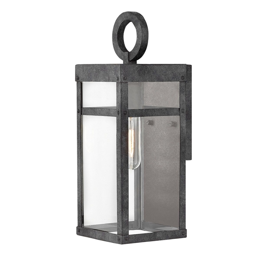 Quintiesse - Utomhusvägglampa PORTER S 1xE27/60W/230V IP44 svart