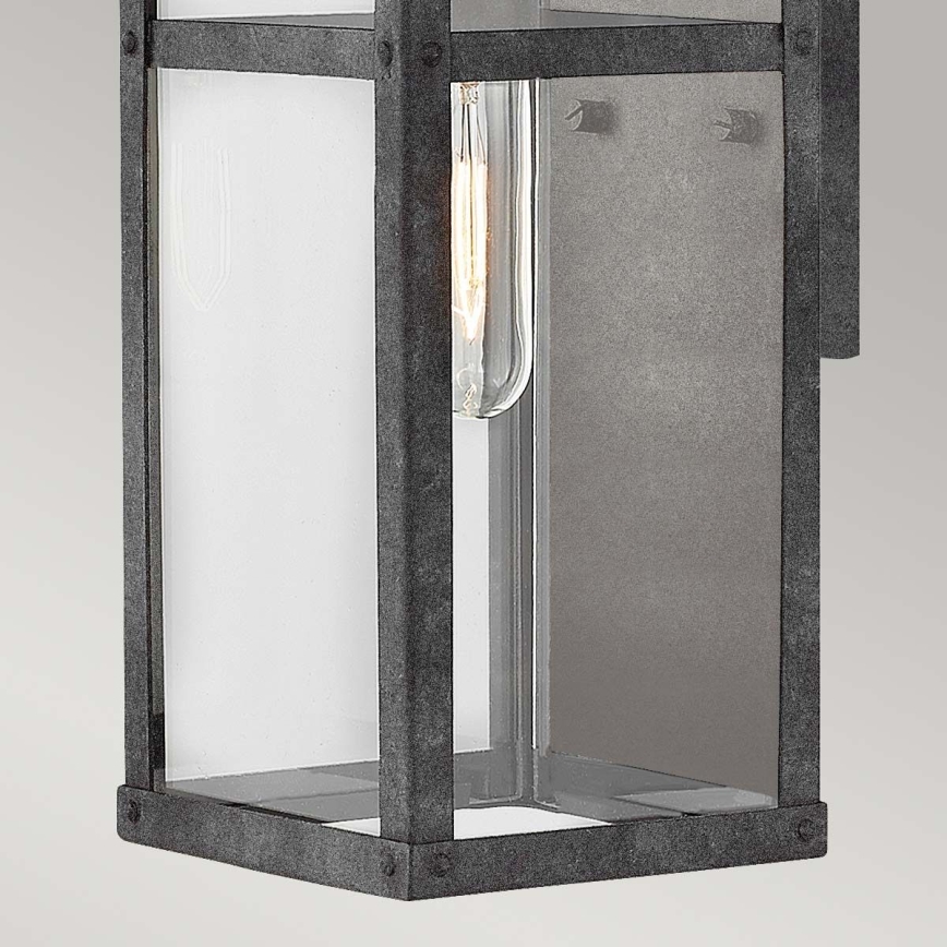 Quintiesse - Utomhusvägglampa PORTER S 1xE27/60W/230V IP44 svart