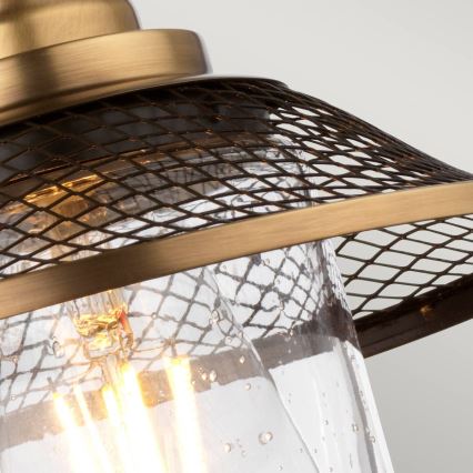Quintiesse - Badrumsvägglampa RIGBY 1xE27/40W/230V IP44 i brons