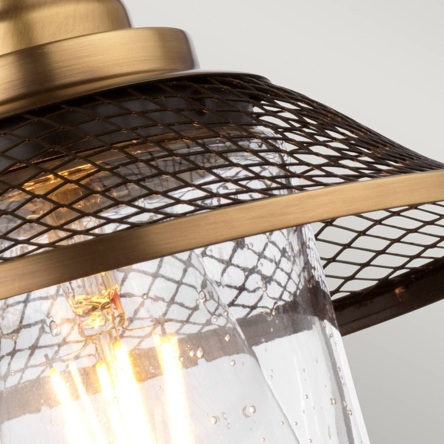 Quintiesse - Badrumsvägglampa RIGBY 1xE27/40W/230V IP44 i brons