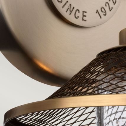 Quintiesse - Badrumsvägglampa RIGBY 1xE27/40W/230V IP44 i brons
