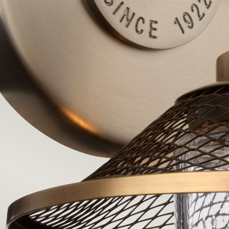 Quintiesse - Badrumsvägglampa RIGBY 1xE27/40W/230V IP44 i brons