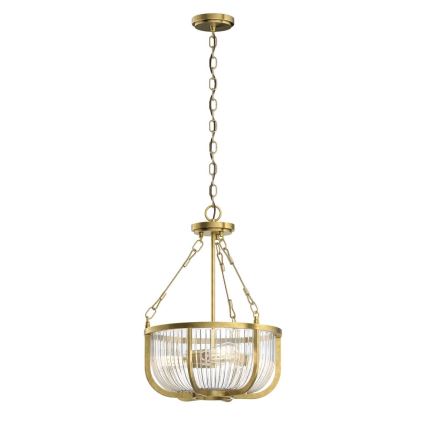 Quintiesse - Ljuskrona på kedja ROUX 3xE27/60W/230V Ø 40,6 cm guld