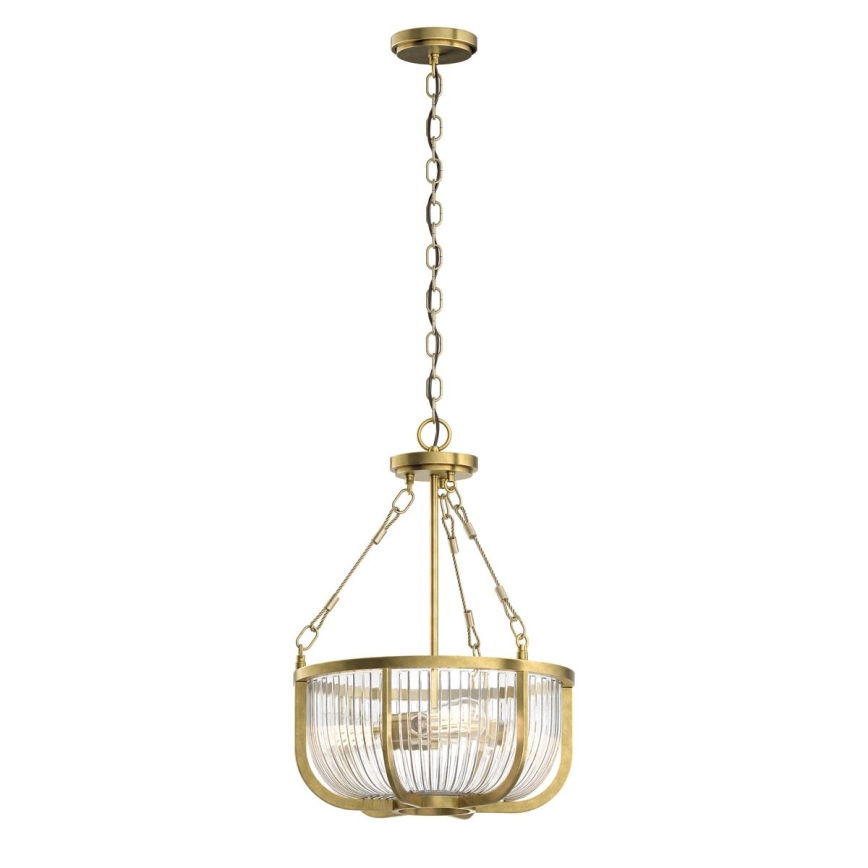 Quintiesse - Ljuskrona på kedja ROUX 3xE27/60W/230V Ø 40,6 cm guld