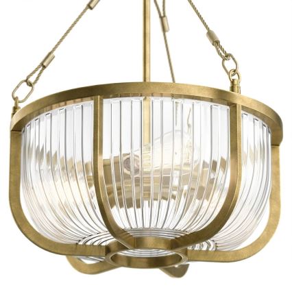 Quintiesse - Ljuskrona på kedja ROUX 3xE27/60W/230V Ø 40,6 cm guld
