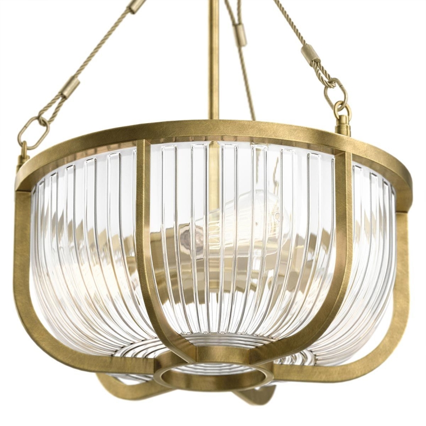 Quintiesse - Ljuskrona på kedja ROUX 3xE27/60W/230V Ø 40,6 cm guld