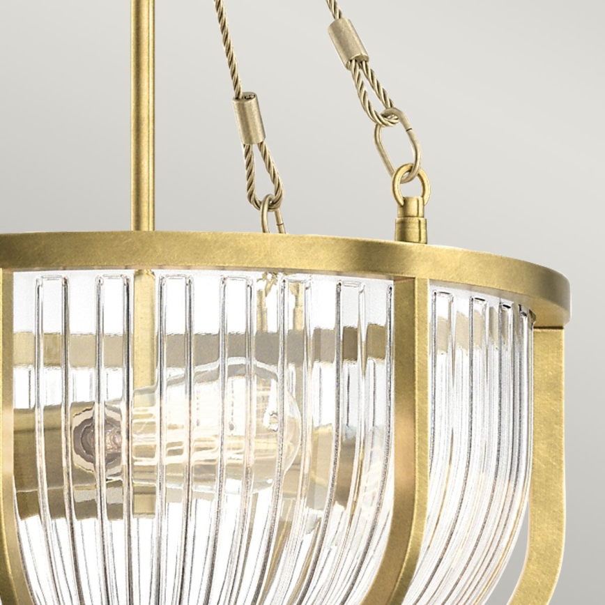Quintiesse - Ljuskrona på kedja ROUX 3xE27/60W/230V Ø 40,6 cm guld
