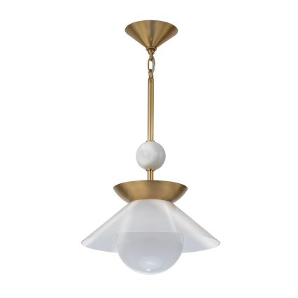 Quintiesse - Takpendel med stång SAUCER M 1xE27/40W/230V Ø 36,6 cm guld