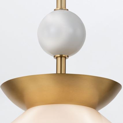 Quintiesse - Takpendel med stång SAUCER M 1xE27/40W/230V Ø 36,6 cm guld