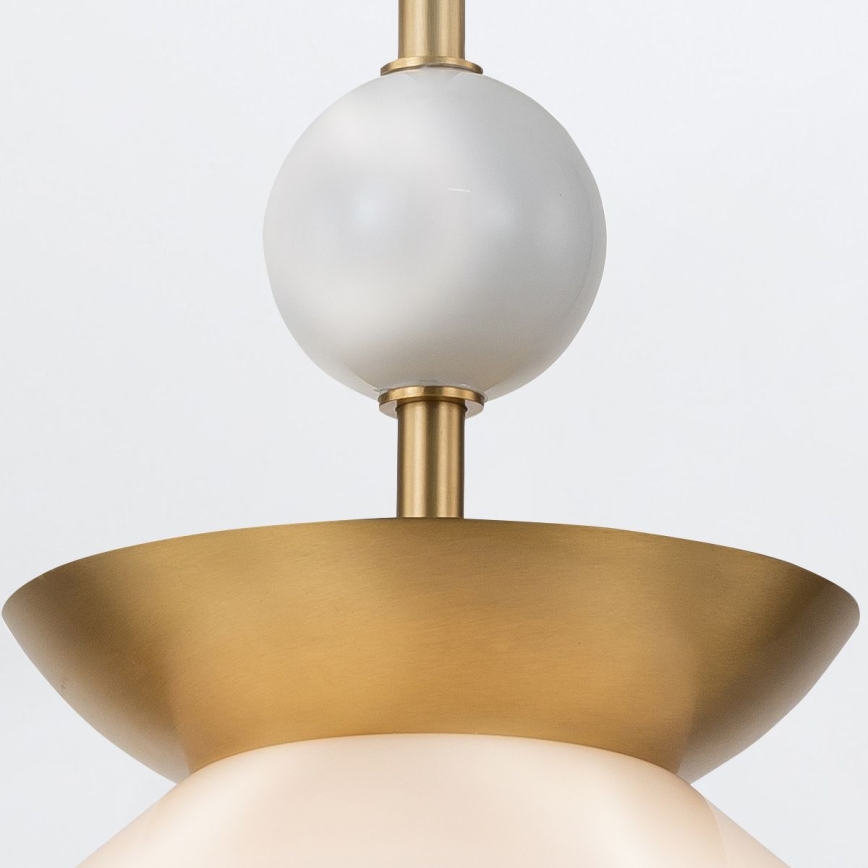 Quintiesse - Takpendel med stång SAUCER M 1xE27/40W/230V Ø 36,6 cm guld