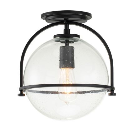 Quintiesse - Taklampa SOMERSET 1xE27/60W/230V Ø 28,2 cm svart