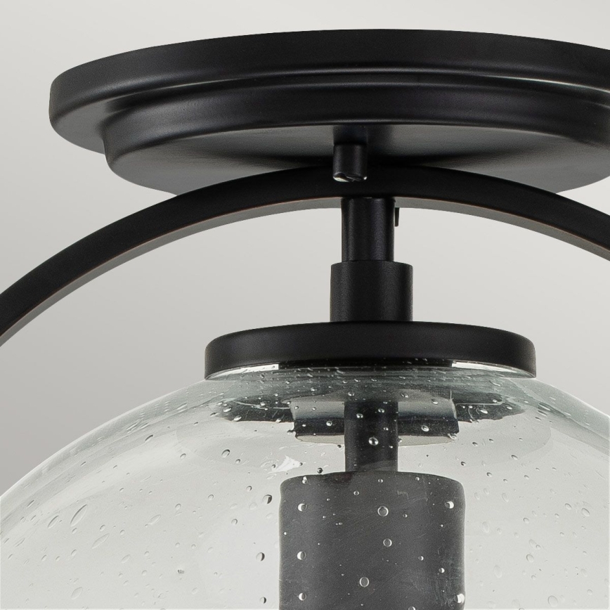 Quintiesse - Taklampa SOMERSET 1xE27/60W/230V Ø 28,2 cm svart