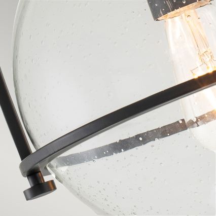Quintiesse - Taklampa SOMERSET 1xE27/60W/230V Ø 28,2 cm svart