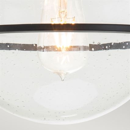 Quintiesse - Taklampa SOMERSET 1xE27/60W/230V Ø 28,2 cm svart
