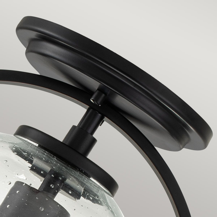 Quintiesse - Taklampa SOMERSET 1xE27/60W/230V Ø 28,2 cm svart
