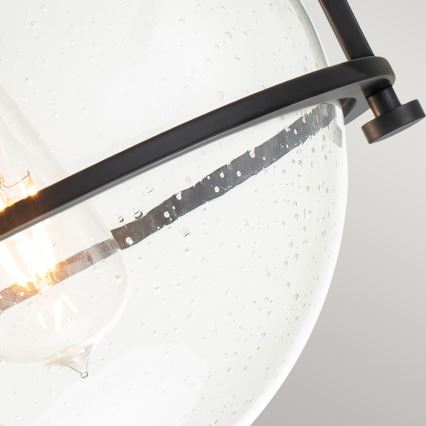 Quintiesse - Taklampa SOMERSET 1xE27/60W/230V Ø 28,2 cm svart