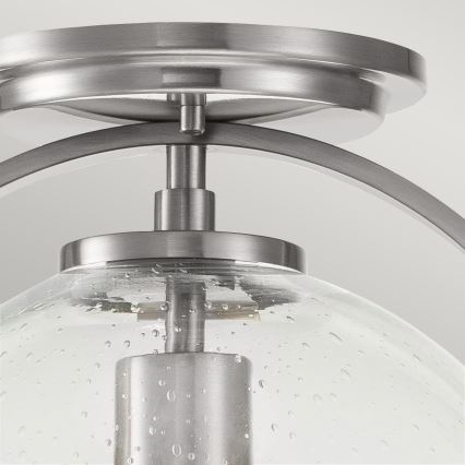 Quintiesse - Taklampa SOMERSET 1xE27/60W/230V Ø 28,2 cm matt krom