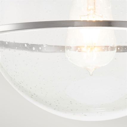 Quintiesse - Taklampa SOMERSET 1xE27/60W/230V Ø 28,2 cm matt krom