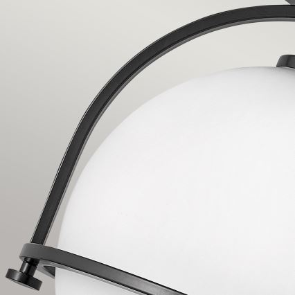 Quintiesse - Taklampa SOMERSET 1xE27/60W/230V Ø 28,2 cm svart