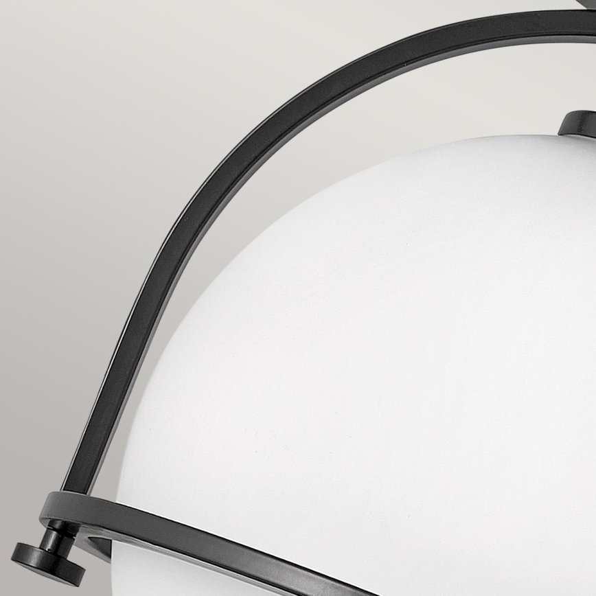 Quintiesse - Taklampa SOMERSET 1xE27/60W/230V Ø 28,2 cm svart