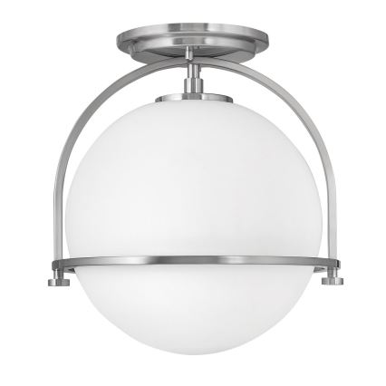 Quintiesse - Taklampa SOMERSET 1xE27/60W/230V Ø 28,2 cm matt krom