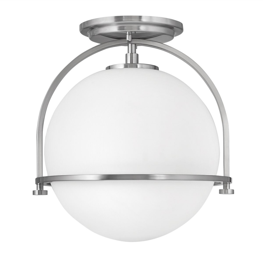 Quintiesse - Taklampa SOMERSET 1xE27/60W/230V Ø 28,2 cm matt krom