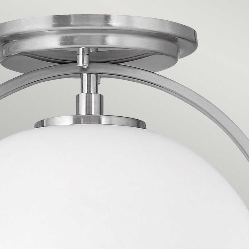 Quintiesse - Taklampa SOMERSET 1xE27/60W/230V Ø 28,2 cm matt krom