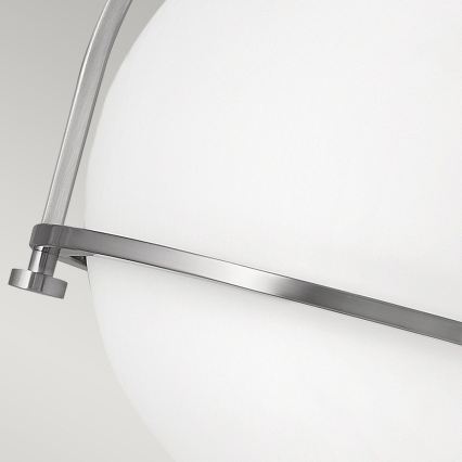 Quintiesse - Taklampa SOMERSET 1xE27/60W/230V Ø 28,2 cm matt krom