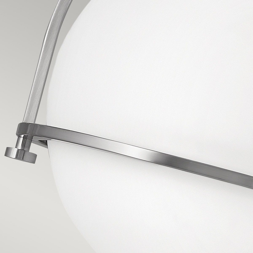 Quintiesse - Taklampa SOMERSET 1xE27/60W/230V Ø 28,2 cm matt krom