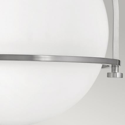 Quintiesse - Taklampa SOMERSET 1xE27/60W/230V Ø 28,2 cm matt krom